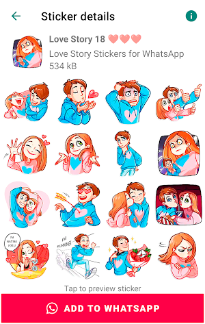 Love Story Stickers WASticker Screenshot 2