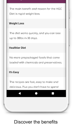 HCG Diet Guide Screenshot 2