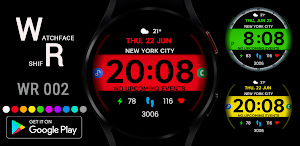 WR 002 Digital Watch Face Screenshot 0