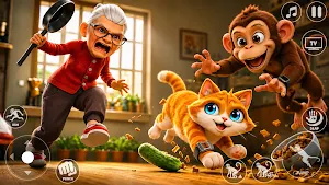 Cat & Monkey: Animal Simulator Screenshot 2