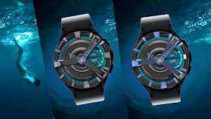 Deep Blue Diver Wear OS Screenshot 3