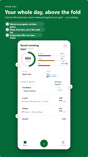 CalTrack: Private Food Diary Screenshot 0