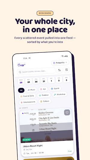 UGY - AI Event Discovery Screenshot 1
