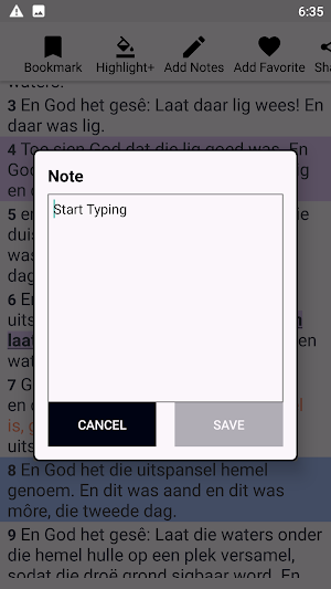 Afrikaans Bible Die Bybel Screenshot 2