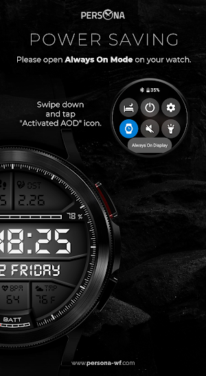 PER003 - Signatra Watch Face Screenshot 2