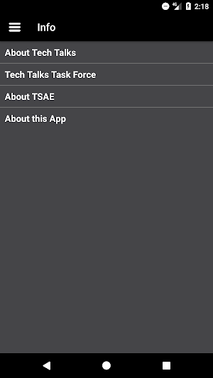 TSAE Mobile Event App Screenshot 2