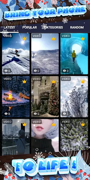 winter aesthetic wallpaper Screenshot 1