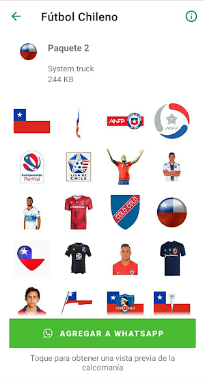 Stickers Fútbol Chileno Screenshot 1