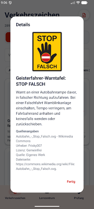 Verkehrszeichen Österreich Screenshot 1