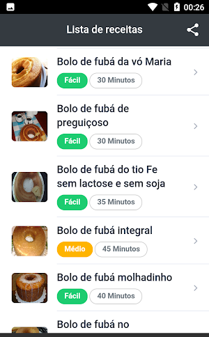 Receitas Bolo de Fubá Screenshot 3
