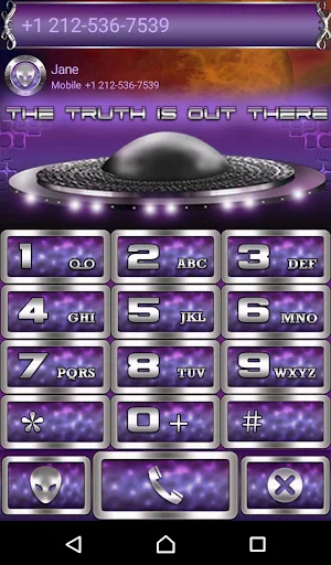 UFO Dialer theme Screenshot 0