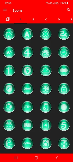 Teal Pixl Glass Icon Pack Screenshot 2