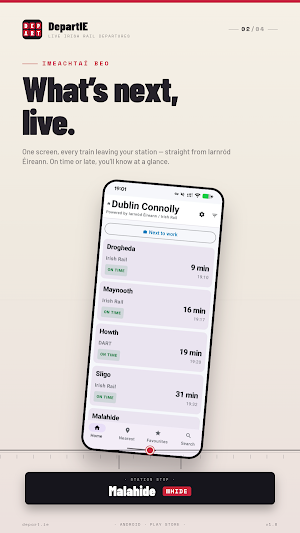 Ireland Train Times and Maps Screenshot 1