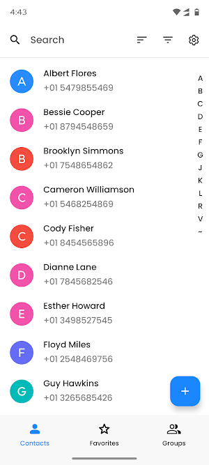 Easy Contacts –Contact Manager Screenshot 0