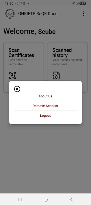 GHRIETP SeQR Scan Screenshot 3
