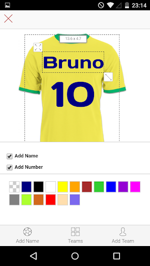 Soccer T-Shirt Designer Screenshot 1