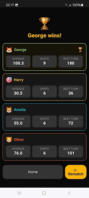 Checkout: Darts Scoreboard Screenshot 2