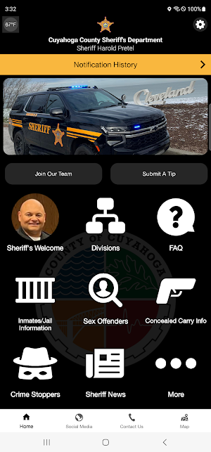 Cuyahoga County Sheriff OH Screenshot 0