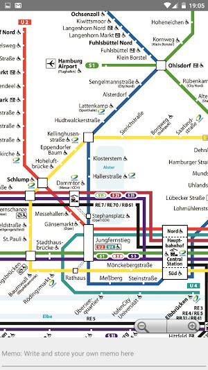 HAMBURG U/S/A/R/BUS HVV MAP Screenshot 3
