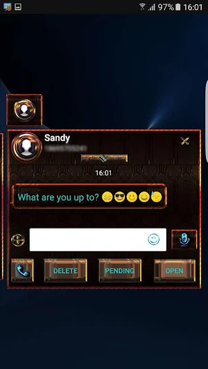 Extreme metal Next SMS skin Screenshot 3