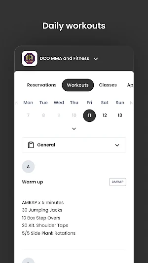 DCO MMA and Fitness Screenshot 3