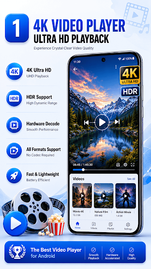 4k Video Player All Format Screenshot 0