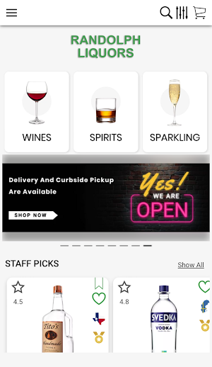 Randolph Liquors Screenshot 2
