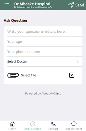 Dr Mhaske Hospital Screenshot 2