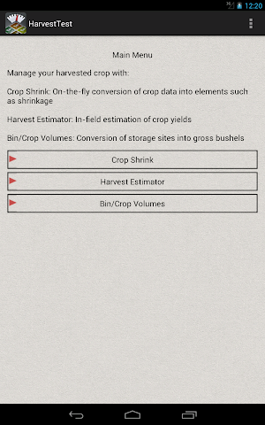 Harvest Test Weight Converter Screenshot 0
