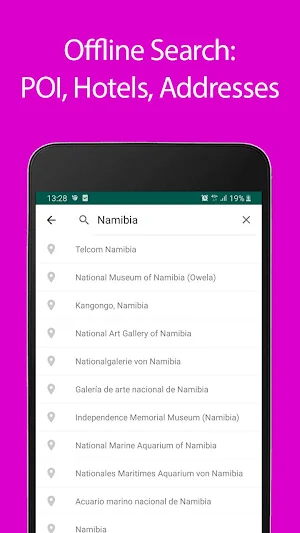 Namibia Offline Map and Travel Guide Screenshot 2