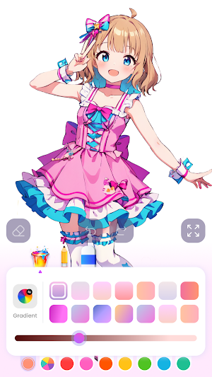 Cute Anime Coloring Game Screenshot 2