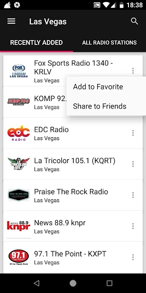 Las Vegas Radio Stations - Nev Screenshot 1