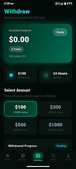 RewardHub: Watch And Earn Screenshot 2