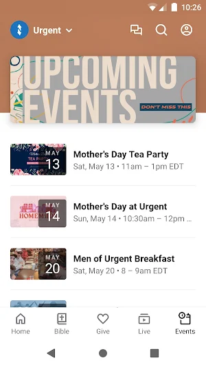 Urgent Church Screenshot 2