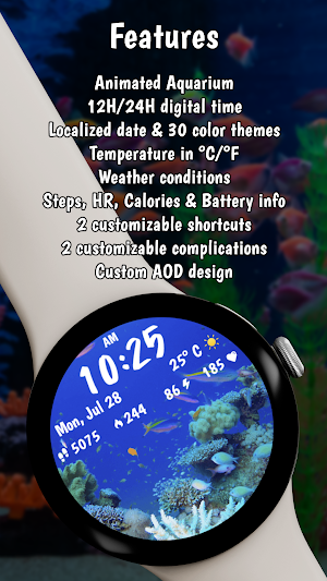 Live Aquarium Watchface Screenshot 3