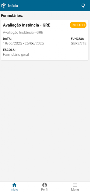 Avaliação e Monitoramento Screenshot 0