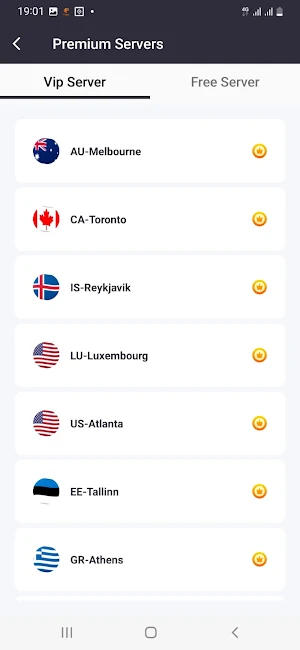 Oasis VPN Screenshot 2