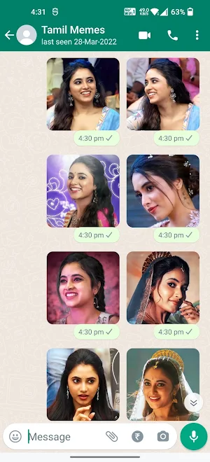 Priyanka Mohan Stickers Screenshot 3