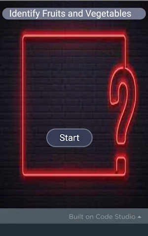 Identify Fruits and Vegetables Screenshot 1