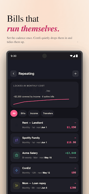 Centli - Expense Tracking Screenshot 2