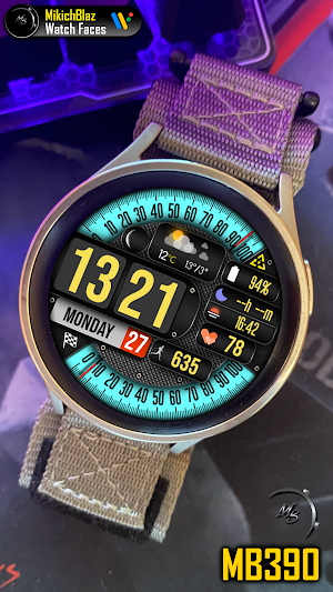 Digital Watch Face MB390 Screenshot 1