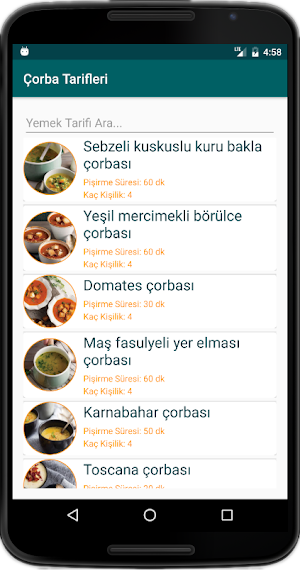 İnternetsiz Çorba Tarifleri Screenshot 1
