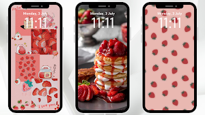 Strawberry Aesthetic Wallpaper Screenshot 2