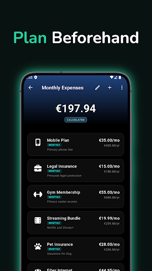Liquify: Budget Planner Screenshot 1