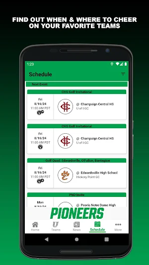 University High Pioneers Screenshot 1