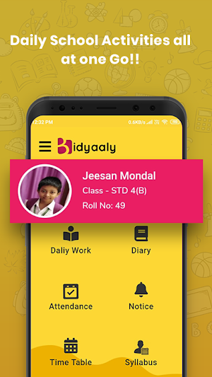 Bidyaaly - Parent Teacher Communication School App Screenshot 2