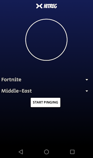 Hitreg : Ping test for games. Screenshot 1