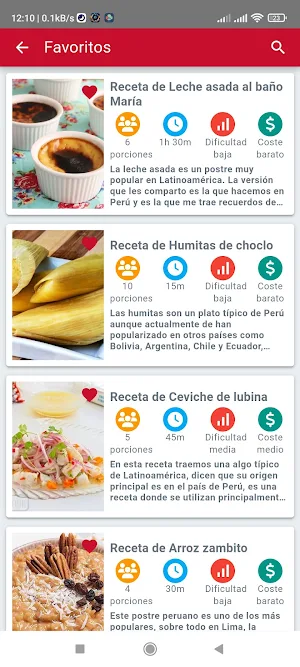 Recetas de Cocina Peruana Screenshot 2