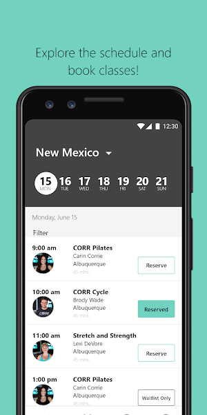 CORR Pilates + Cycle Studio Screenshot 2