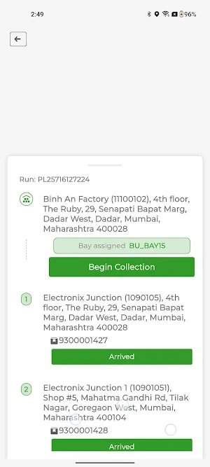 glassRUN Delivery Screenshot 3